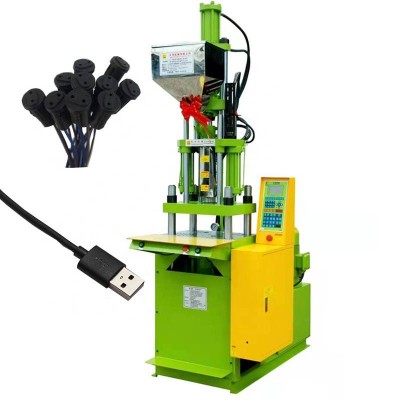 Solid Reputation Small Semi Automatic Micro Desktop Vertical Plug Usb Cable Tie Making Plastic Mould Injection Molding Machine